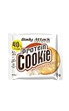 Body Attack Protein Cookie (White Chocolate Almond), 12 x 75 g