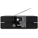 TechniSat DIGITRADIO 371 CD BT - Stereo Digitalradio (DAB+, UKW, CD-Player, Bluetooth, Farbdisplay, USB, AUX, Kopfhöreranschluss, Kompaktanlage, Wecker, 10 Watt, Fernbedienung) schwarz/silber