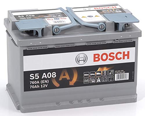 Bosch S5A08 - Autobatterie - 70A/h - 760A - AGM-Technologie - angepasst für Fahrzeuge mit Start/Stopp-System