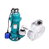 FÄKALIENPUMPE IBO 1500W + 2' KUPPLUNG + 30m SCHLAUCH - SCHMUTZWASSERPE, FÄKALIENPUMPE MIT ZERKLEINERER UND SCHWIMMER1,5 kW Pumpe, Wasserpumpe Tauchpumpe