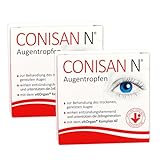 CONISAN N Augentropfen für gesunde Augen Doppelpack – befeuchtet und schützt, ist entzündungshemmend, ohne Konservierungsstoffe, gut verträglich und für Kontaktlinsen geeignet, 2 x 20 x 0,5 ml