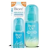 Bioré UV Aqua Rich LSF 50 Unsichtbares Gesichtsspray - Inhalt: 60 ml - Lichtschutzfaktor - UVA-/UVB-Schutz - Leichter, erfrischender Schutz