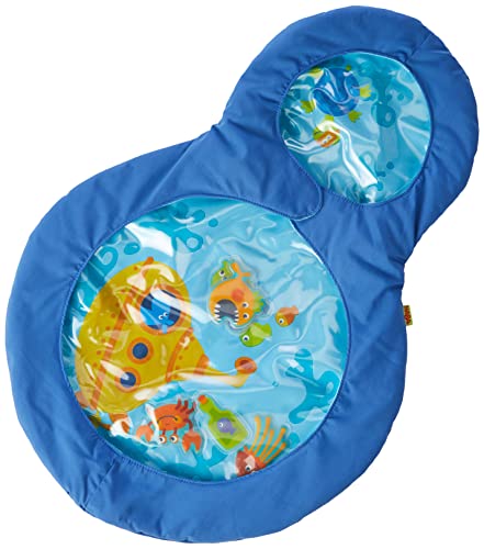 HABA 301184 - Wasser-Spielmatte kleine Taucher, wasserbefülltes Baby-Spielzeug mit beweglichen Schwimmelementen und Zwei Guckfenstern, Spielzeug ab 6 Monaten
