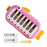 Pocket Piano - Tragbares Tastatur, Music Educational Instrument Toy | Musikinstrument für Reisen, Kinder Anfänger Keys LED -Leuchten, Spielzeug für Mädchen im Alter von mehr als 6 Monaten mit M