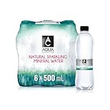 AQUA CARPATICA 500ml x 6 Naturally Sparkling Sprudel Natürliches Mineralwasser, Natriumarm, Nitratfrei, Mit Natürlichen Elektrolyten, Calcium und Magnesium, Natürlich prickelnd, 100% Recycelbar