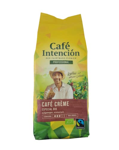 Kaffee CAFÉ CRÈME Especial Bio von Café Intención, 1000g Bohnen (6 Stück)
