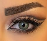 Farbige Kontaktlinsen ohne Stärke – weiche Jahreslinsen kontaktlinsen farbig für Damen + Brillenträger – farbige Kontaktlinsen (Grün, 2 stück (1er Pack), 0, Dioptrien)