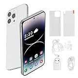 Unlocked 4G Android Phablet, I14 ProMax 6 7 Zoll Punch-Hole-Bildschirm Handy 4GB RAM 128 ROM 4000mAh Unlocked Handy für 12 100-240V Weißer EU-Stecker Pro Max Zoll mit