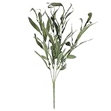 ULTECHNOVO 1Stück Künstlicher Olivenzweig Realistische Olivenblätter für Hochzeiten Dekorationen und Blumenarrangements Pflegeleicht Langlebig und Innen und Außenbereich