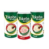 Yokebe Paket - 2x Classic 500 g + 1x Erdbeer 500g - Diätshakes zur Gewichtsabnahme - Diät-Drinks mit Proteinen und wertvollen Inhaltsstoffen