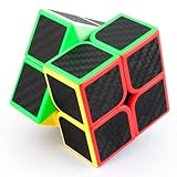 NVIYAM Speed Cube, Zauberwürfel Original Magic Cube Professional Puzzle Cube, Solides & Langlebiges, 3D Puzzle Spiele für Kinder und Erwachsene (Kohlefaser-Aufkleber 2x2)