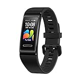 Huawei Band 4 Pro Fitness-Aktivitätstracker (All-in-One Smart Armband, Herzfrequenz- und Schlafüberwachung, eingebautes GPS, farbenreiches Touch Display, 5 ATM wasserfest) schwarz