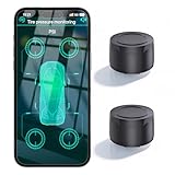 OBEST Reifendruck Kontrollsystem mit App,Intelligentes Bluetooth 5.0 Motorrad TPMS, Drahtloser Reifendruck und Temperaturdetektor, Unterstützt iOS und Android, mit 2 Externen Sensoren