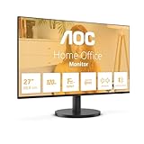 AOC 27B3QA2-27 Zoll Full HD Monitor, 120 Hz, Adaptive Sync., Lautsprecher (1920x1080, HDMI 1.4, DisplayPort 1.2) schwarz