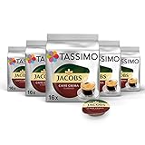 Tassimo Kapseln Jacobs Caffè Crema Classico, 80 Kaffeekapseln, 5er Pack, 5 x 16 Getränke