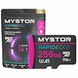 Mystor 256 GB Micro Sd Karte, Speicherkarte für Samsung Galaxy Tab S7, S6, A7, A8, S6 lite, S7 Plus, A7 lite Micro SD-Karte für Samsung Tablet PC MicroSD Speicher UHS-1 U3 Klasse 10 MicroSDXC App