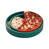 Dog Slow Feeder - Langsamer Antiellator-Futternapf | Langsames Gerät zum Füttern von Hunden | 360 Grad rotierendes interaktives Netzteil für die Sicherheit für Haustiere