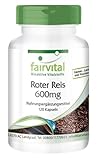 Fairvital | Roter Reis Extrakt 600 mg - 120 vegane Kapseln - fermentiert - 2,95 mg Monacolin K - Qualitätsgeprüft und hochdosiert - Made in Germany