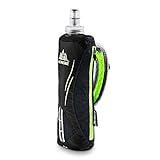 Azarxis Handheld Bottle, Flaschenhalter mit 500ml Soft Flask für Radfahren, Laufen, Wandern, Camping (Schwarz)