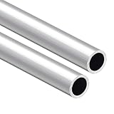 Aluminium-Rundrohr, 2er-Pack 6063, 2 mm Wandstärke, 19–24 mm Außendurchmesser, 500 mm Länge(OD: 22mm)
