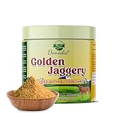 Danodia Foods Golden Jaggery-Pulver mit A2 Kuhghee (400g/0.88lb) – Zuckerrohr & A2-Ghee Blend, Ohne Zusatzstoffe, Non-GMO, Wiederverschließbare Verpackung