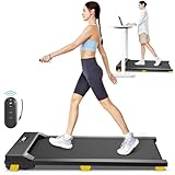 Walking Pad mit Sechs-Punkt-Stoßdämpfung, leises Laufband Schreibtisch, ‎2,5 Pferdestärken Laufband für Zuhause/Büro