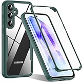 OWKEY für Samsung Galaxy A55 Hülle, Stoßfest Silikon Samsung A55 5G Handyhülle, 360° Rundumschutz Schutzhülle mit Integriertem Displayschutz, Bumper Case für Samsung Galaxy A55 (Grün)