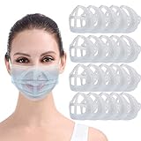 3D-Maskenhalterung, 20 Stück Silikon-Innenstützrahmen, Innenhalterung, Kunststoff-Einsatz, Unterstützung für Nasenatmung reibungslos