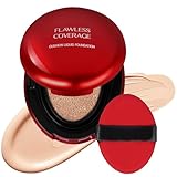 LOPHE Cushion Foundation, Feuchtigkeitsspendende CC Cream, Skin Cushion Leichter, Langanhaltender, Concealer Sogar Hautton Basis, #03