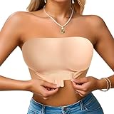 Jadyon TräGerloser BH, Damen TräGerloser BH, BH TräGerlos, Bandeau BH, Push Up Ohne BüGel Bandeau Top Damen Bralette Seamless Soft Super Bequemer Bandeau BH Starker Halt rutschfest Tube Top Dame-n