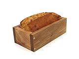 Holzwerk Premium Brot-Backform - hitzebeständiges massives Walnuss-, Birnen-, Apfel-holz – hochwertiger Brot-Backrahmen inkl. Rezept– natürlicher Holz-backrahmen – Handarbeit – Made in Germany