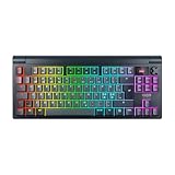 CHERRY XTRFY MX 8.3 TKL Wireless, Mechanische Gaming-Tastatur ohne Nummernblock, Pan-Nordisches Layout (QWERTY), Hot Swappable MX2A RED Switches, Starfall Grey