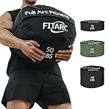 Fitarc Unisex-Erwachsene Trainingstasche B-50, Workout-Tasche, Krafttraining, Sandsäcke für Fitness, Schwarz, 50LB