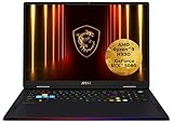 MSI Raider A18 HX Gaming-Laptop, 18' UHD+ Mini-LED 120 Hz Display, AMD Ryzen 9 9955HX3D, NVIDIA GeForce RTX 5080, 64 GB DDR5, 2 TB SSD, Windows 11 Home, QWERTZ Tastatur, A9WIG-080