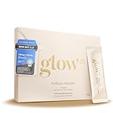 Glow25® Kollagen Intensiv [30 Sticks] – mit Tripeptiden, Vitamin C, Zink und Biotin – Premium Collagen Hydrolysat – Peptide Typ 1 und 3 – Gute Löslichkeit