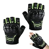 Outdoor Handschuhe Herren Taktische Trainings Motorradhandschuhe Mit Polsterung Und Rutschfestem Griff, Atmungsaktive Motorrad Halbfinger Handschuhe für Radfahren Airsoft Militär Paintball