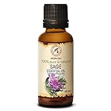 Salbeiöl 30ml - Ätherisches Salbei Öl - Salvia Officinalis - Aromatherapie mit Diffusers und Duftlampen - Duftöle für Seifen und Kerzen