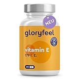 Vitamin E Kapseln - Stabilster Premium Rohstoff (DL-alpha-Tocopherylacetat) - Bioaktives Vitamin E 179 IE pro Kapsel - Hochwertige 210 Kapseln für 100 Tage Vollversorgung - Laborgeprüft