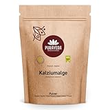 Kalziumalge Pulver 150g - Lithothamnium calcareum - reich an Kalzium - 32% Kalzium aus Lithothamnium-Rot - Vegan & Nachhaltig - Puraveda