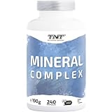 TNT Mineral Complex (240 Kapseln) • Mineralien Komplex hochdosiert • 10 Mineralien & Spurenelemente als Elektrolyte • Multimineralkomplex laborgeprüfte • Made in Germany • 100% Vegan