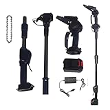 Akku-Stangensäge 2-in-1 Mini-Kettensäge – Teleskop-Baumschere, 24 V Lithium-Ionen-Akku, 8 cm Schnittdurchmesser für Baumschnitt
