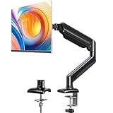 ErGear Monitor Halterung für 13 bis 34 Zoll Bildschirme, Verstellbare Monitorhalterung hält bis zu 10 kg, Gasfeder Monitorarm mit 2 Befestigungsarten, Bildschirmhalterung passend für VESA 75 100