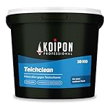 KOIPON Teichclean 10 kg Teichschlammentferner, Biologischer Abbau von Teichschlamm, Teichreinigung von Laub, Schlamm und Ablagerungen, für Fischteich oder Gartenteich