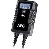 AEG Automotive 10616 Mikroprozessor-Ladegerät für Auto Batterie LD 4.0, 4 Ampere für 6/12 V, 9-HF Ladestufen, Autostartfunktion, Komfortanschluss