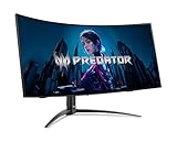 Predator X34X Gaming Monitor 34 Zoll (86 cm Bildschirm) UWQHD, OLED, 240Hz, 0.01ms(PRT)/0.03ms(GTG), DP 1.4, 2xHDMI 2.1, Type-C 90W, USB HUB, Curved, höhenverstellbar, FreeSync Premium Pro