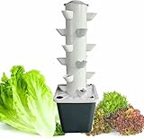 2025 Smart Vertical Hydroponic Tower Garden Growing System, 6 Ebenen 18 Pods Salat Gemüse Aeroponic Tower Garden Planter Für Balkon, Wohnung, Innenhof