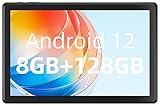 Liuord 10.1 Zoll Tablet 8GB RAM 128GB ROM Touch Screen Android 13 Tablet with IPS HD Telephoto 5MP + 8MP Bluetooth 5.0 WiFi 5G Battery 6000mAh (Black)