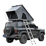Dachzelt, Hartschalenzelt fürs Dach, wasserdicht, Winddicht, UV-beständig, Verdunkelungszelt, Sichtschutz, 4-Jahreszeiten-Zelt for Pickup, Jeep, SUV