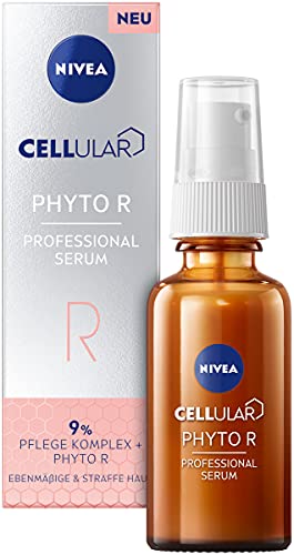 NIVEA Cellular Professional Serum Phyto R (30 ml), pflanzliche Alternative zum Retinol Serum, feuchtigkeitsspendendes Anti Falten Serum für einen ebenmäßigeren Teint