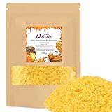 ALLAVA Bienenwachs Pastillen, Kerzenwachs Gelb 1000g, Bienenwachs für Kerzen, Kerzenwachs zum Gießen, Bienenwachs Bio für Kosmetik, Zum Gießen und Herstellen von Kerzen (Gelb)